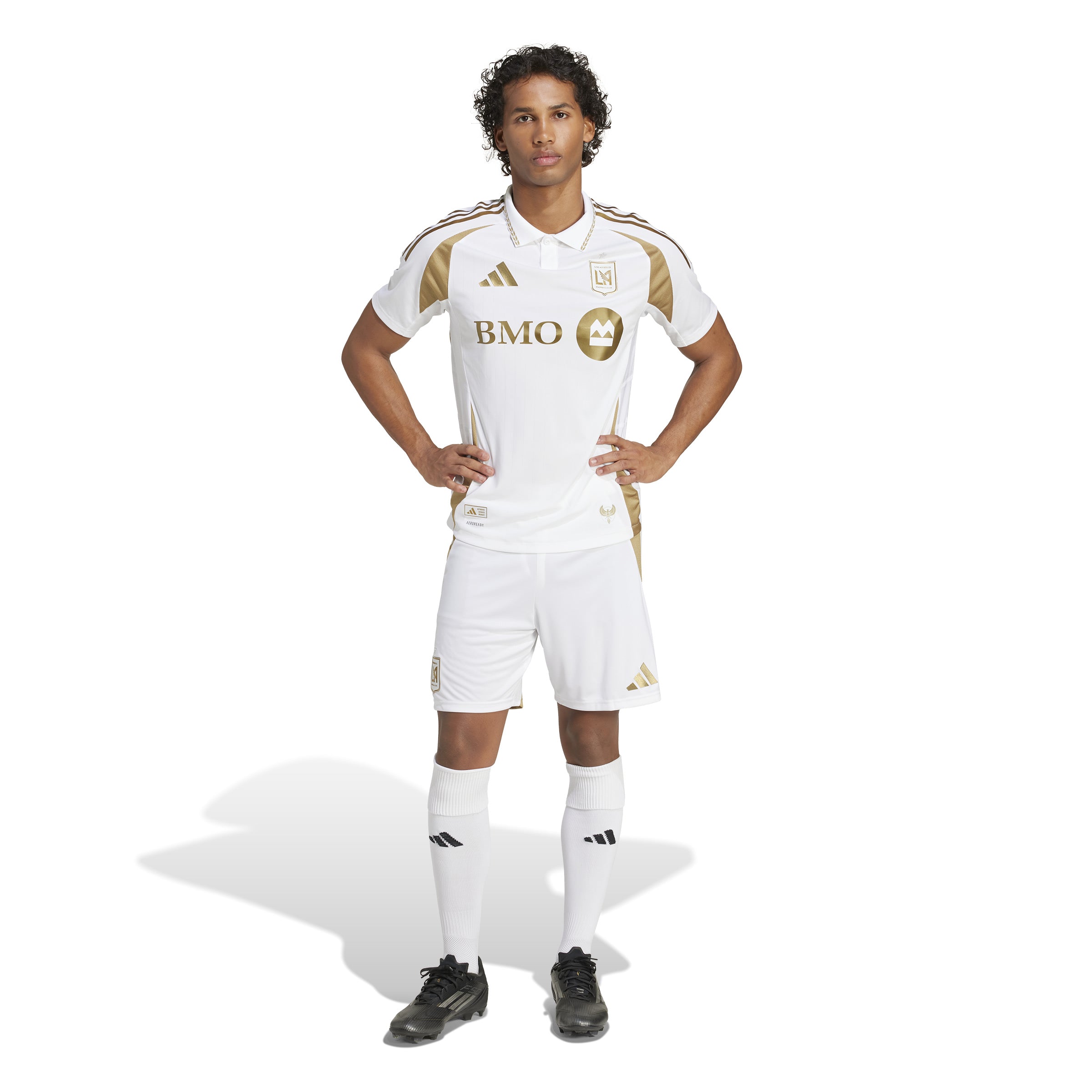 Camiseta de visitante auténtica adidas Los Angeles FC 25/26 para hombre, color blanco