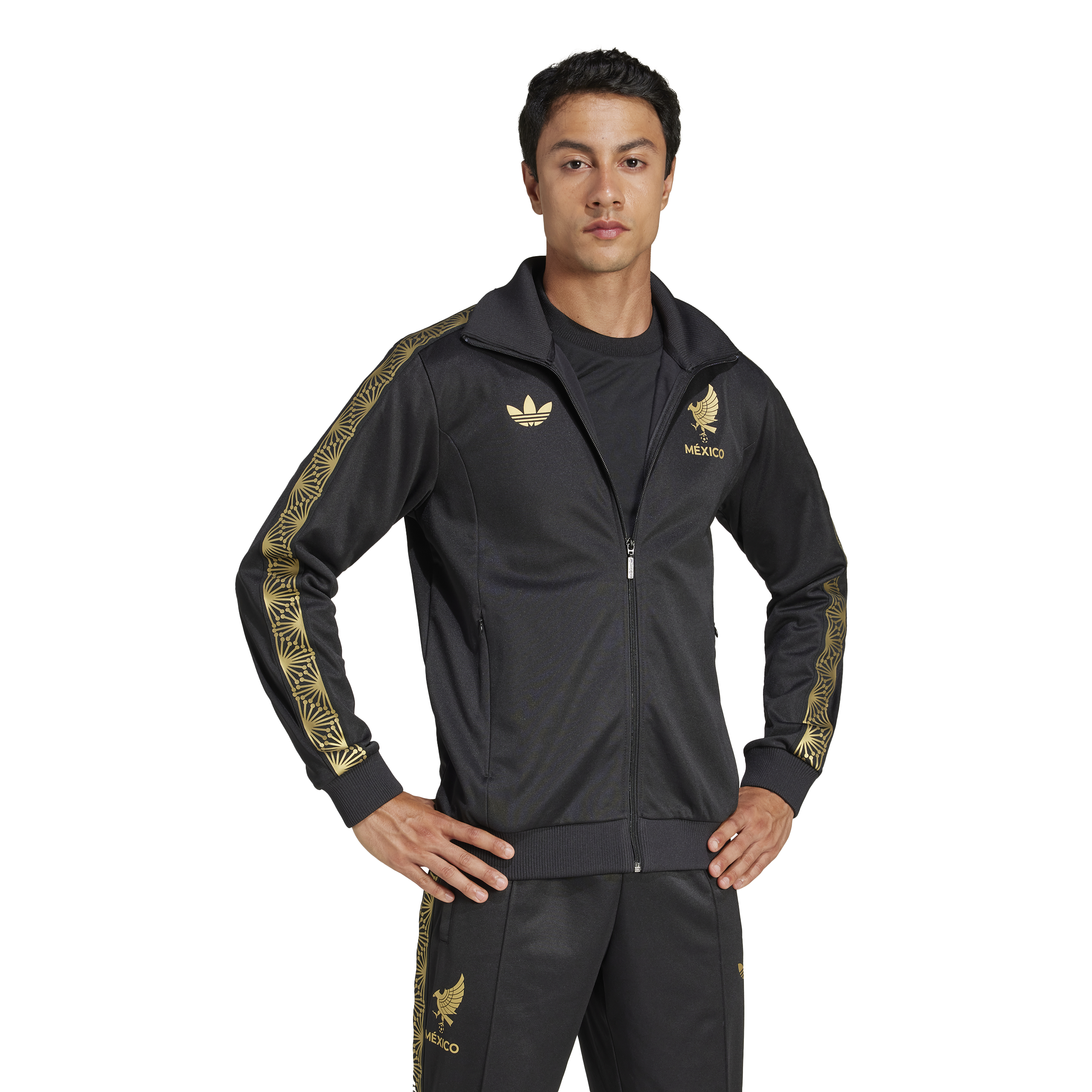 adidas Mexico Gold Jacket Track Top Black