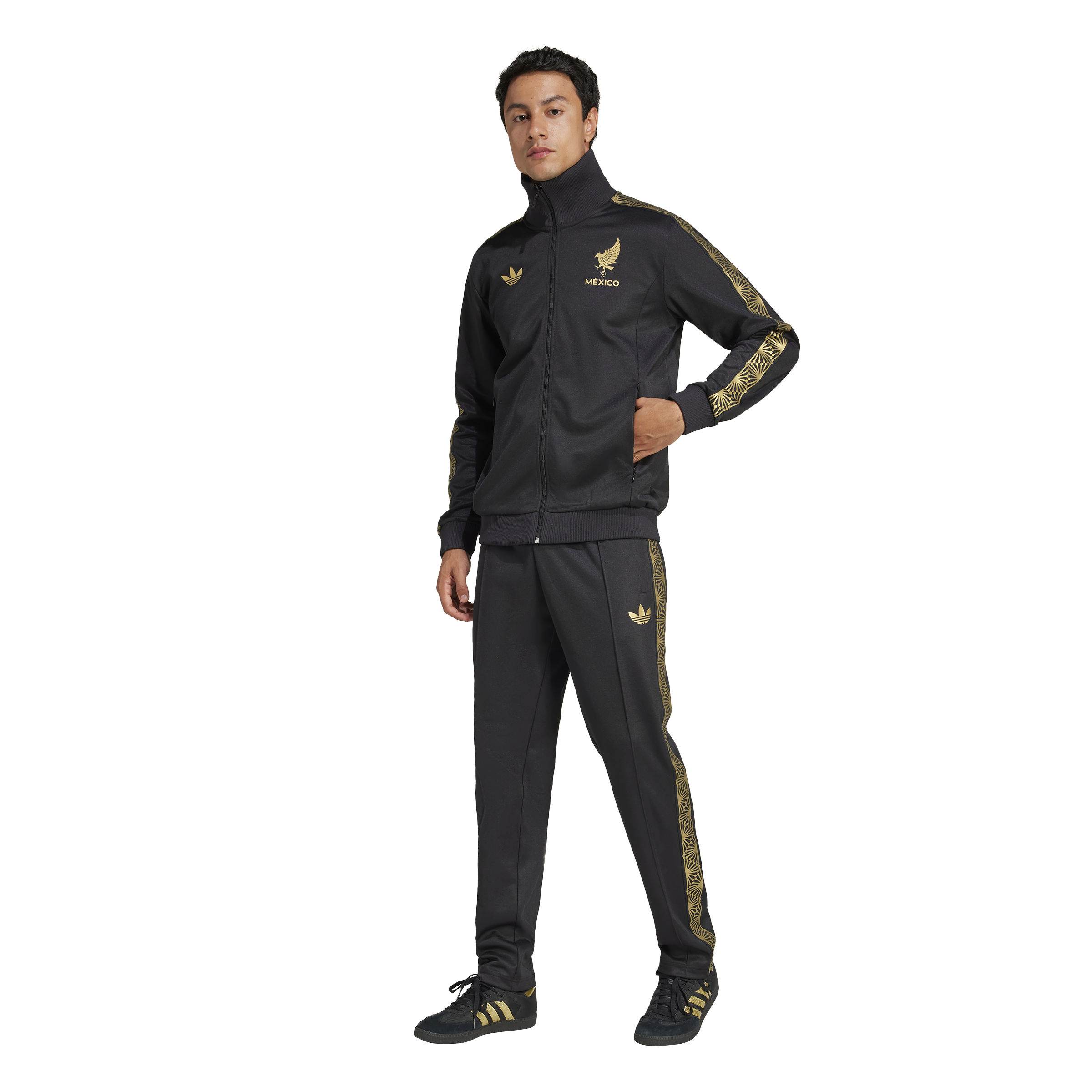 adidas Mexico Gold Jacket Track Top Black