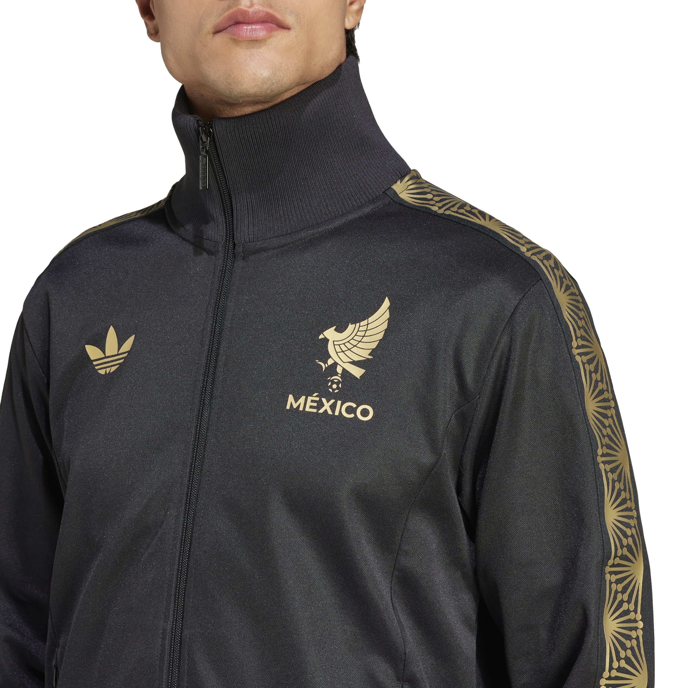 Chaqueta deportiva adidas Mexico Gold negra