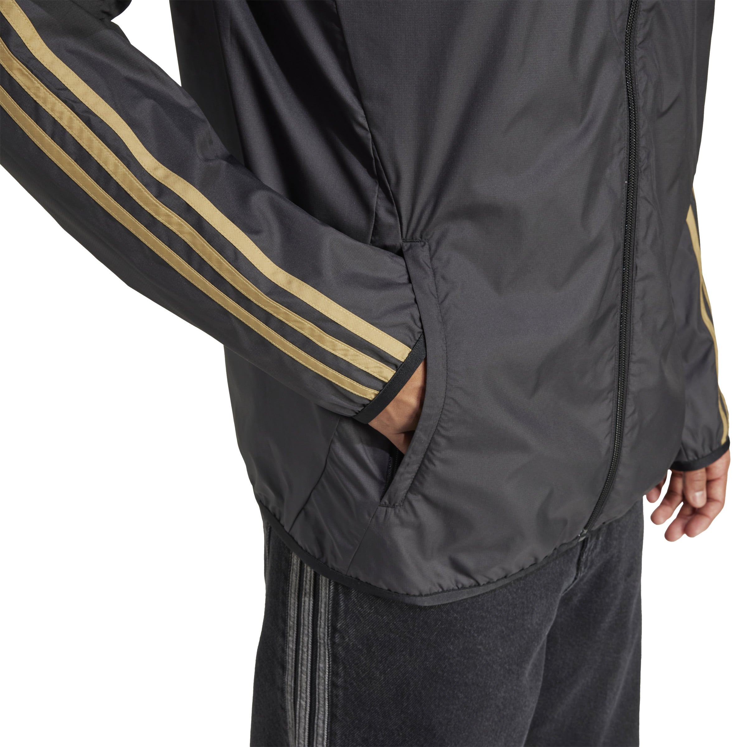 Chaqueta reversible Anthem de adidas Los Angeles FC en color negro