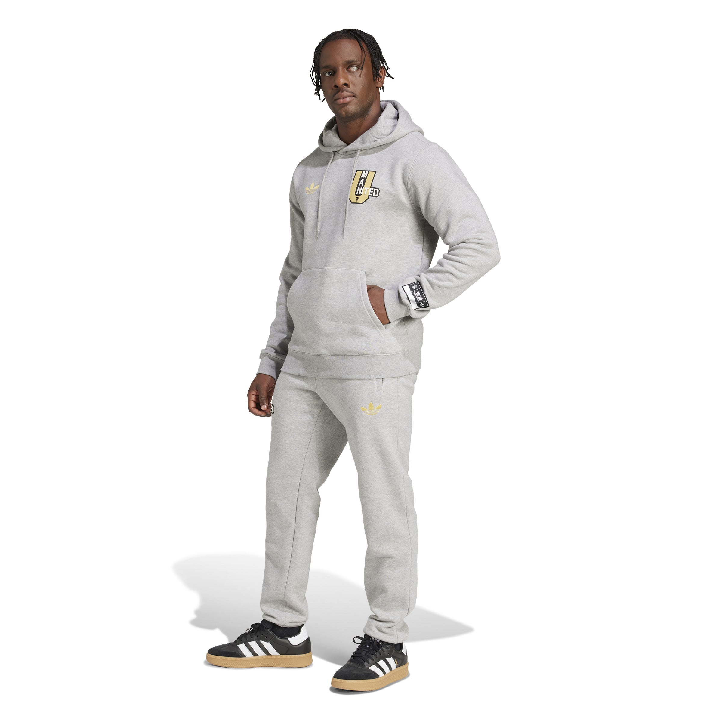 adidas Manchester United VRCT Hoodie Grey