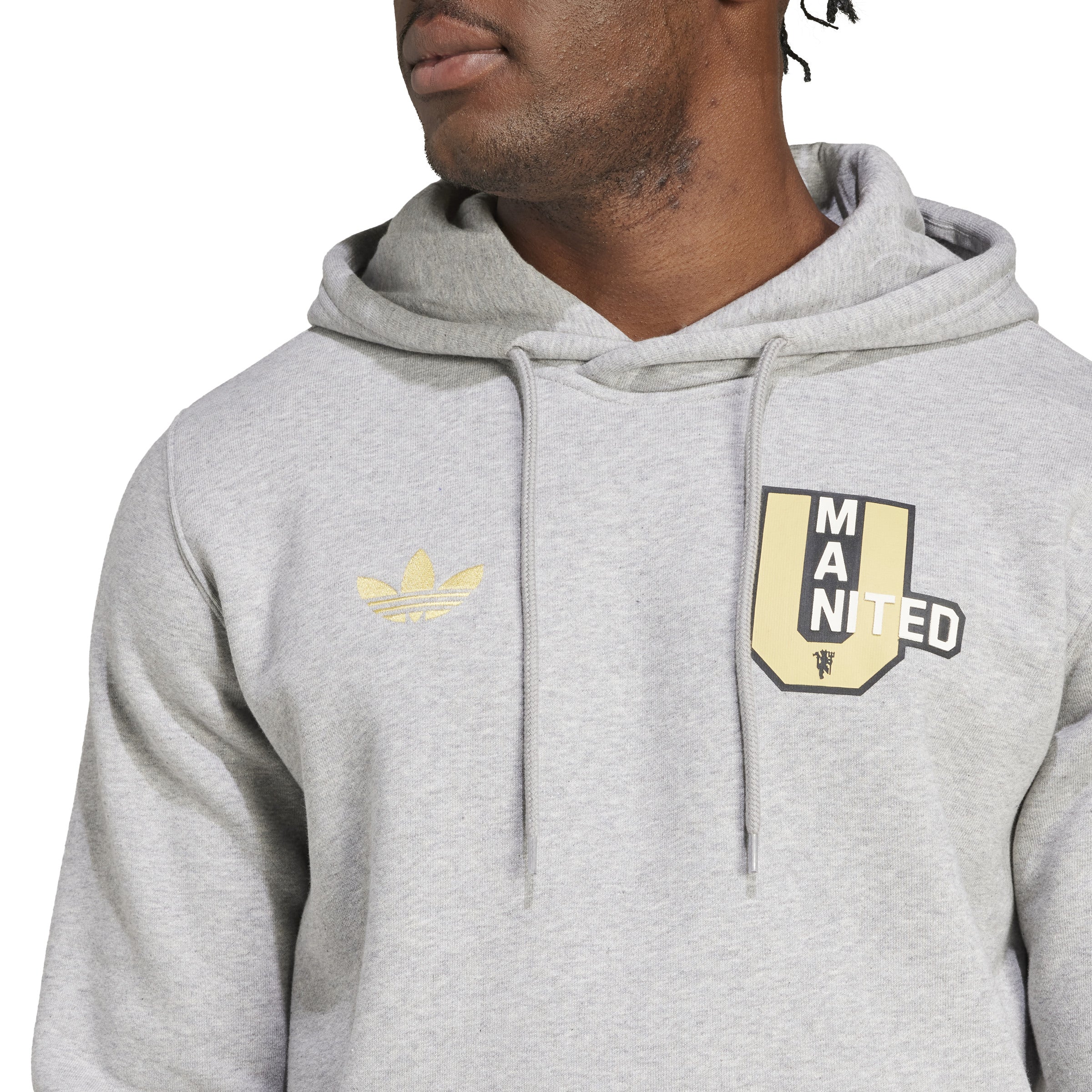 adidas Manchester United VRCT Hoodie Grey