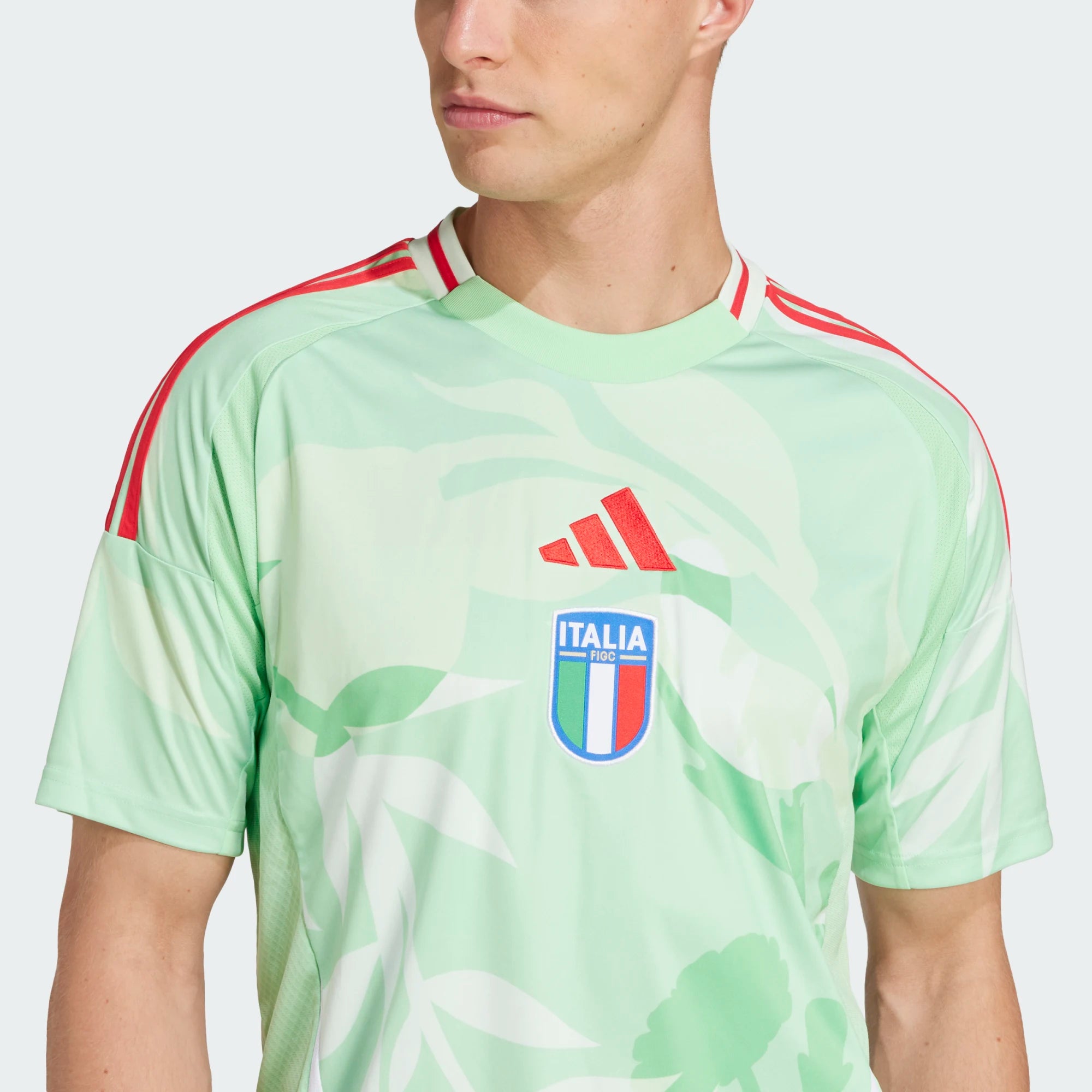 Camiseta visitante de la selección femenina de Italia para hombre adidas 25 verde