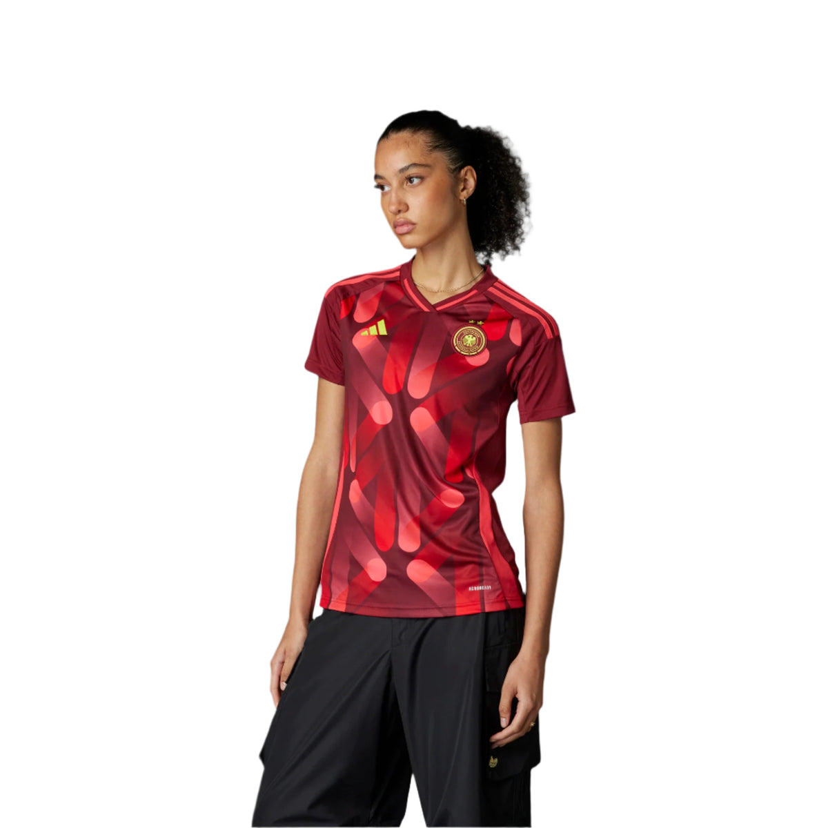 Camiseta de visitante de la selección femenina de Alemania adidas 25 burdeos