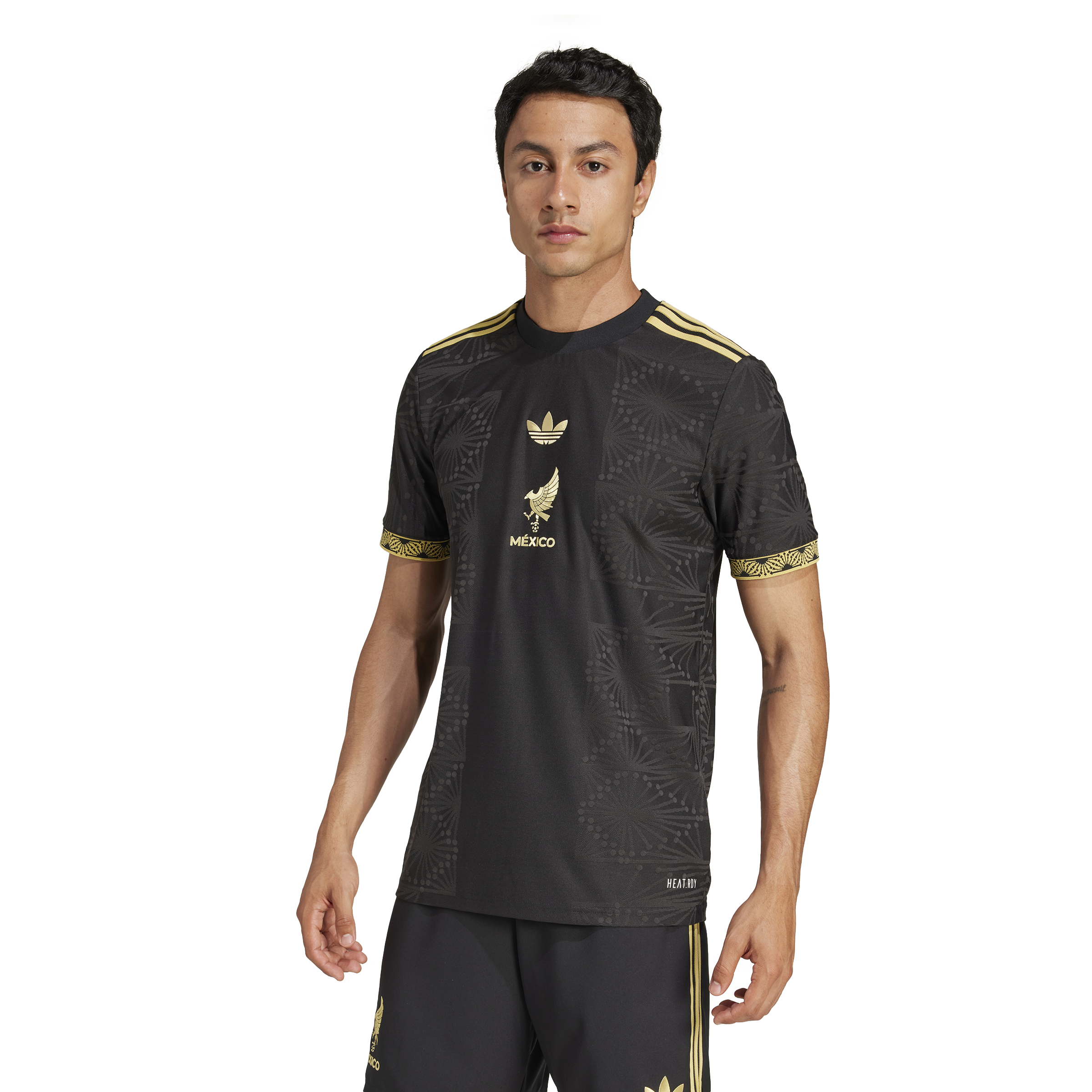 adidas Men's Mexico Gold Jersey 25 Black