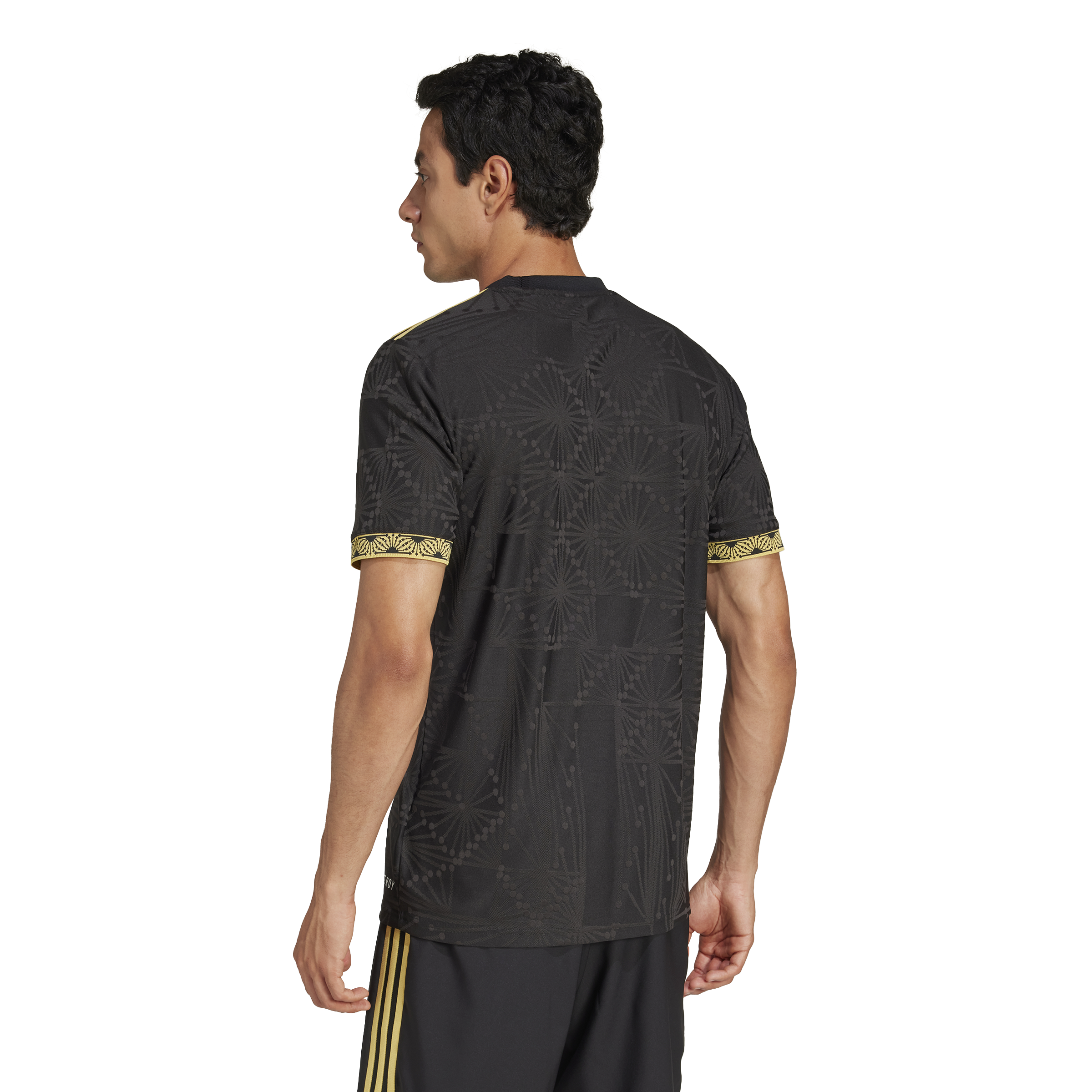 Camiseta adidas de México dorada para hombre 25 negra