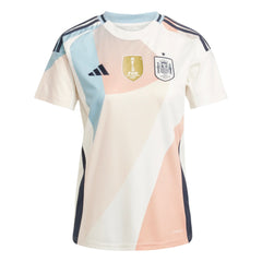 Camiseta visitante de España (selección femenina) adidas para mujer, color blanco, talla 25