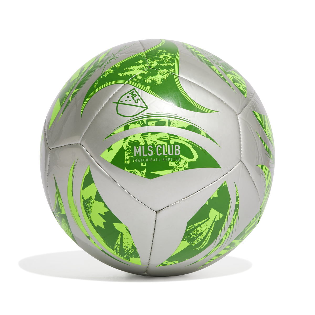 Balón adidas MLS 25 Club plateado/verde