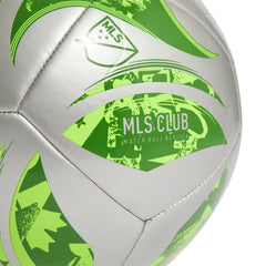 Balón adidas MLS 25 Club plateado/verde