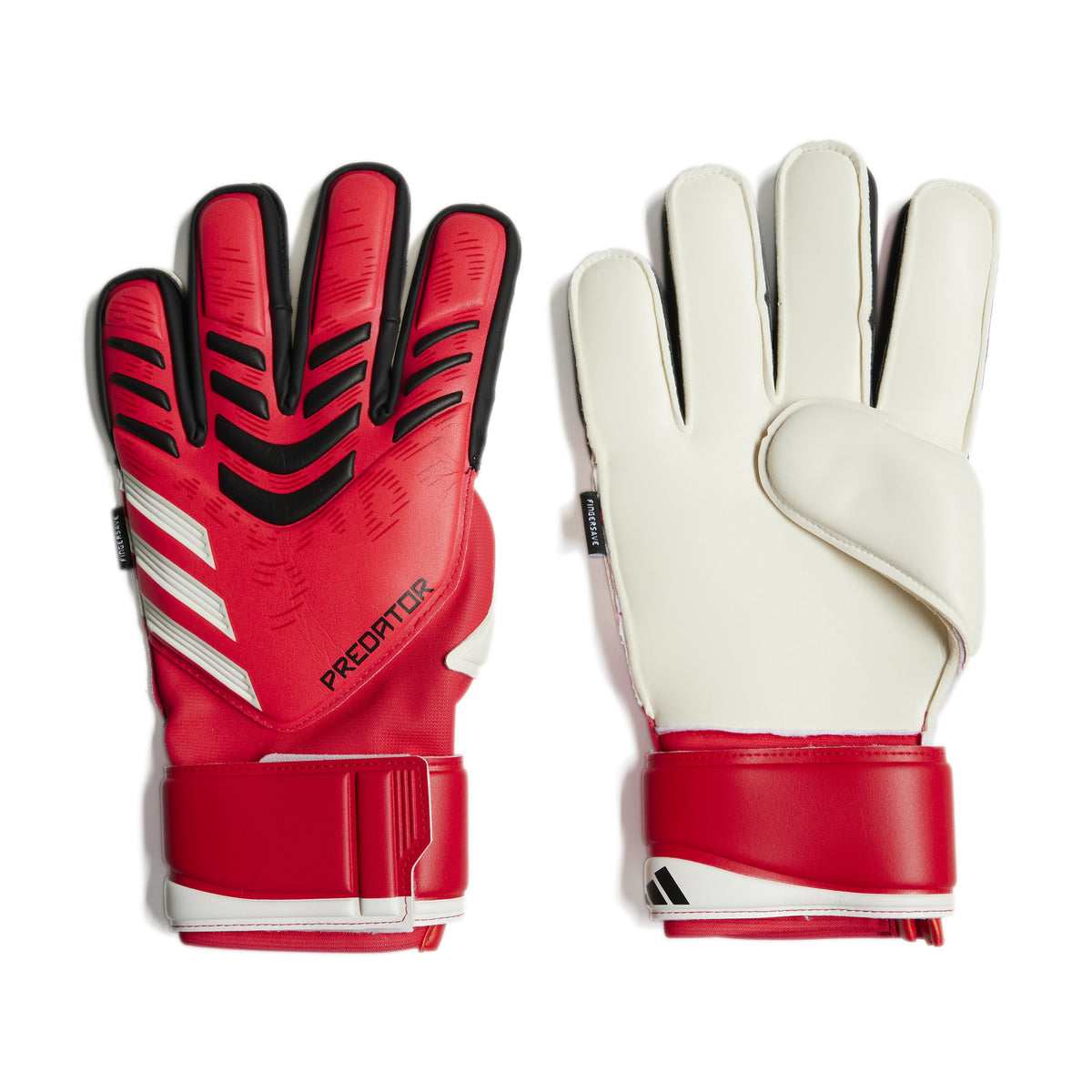 adidas Predator Match Fingersave Goalkeeper Gloves Red/Black