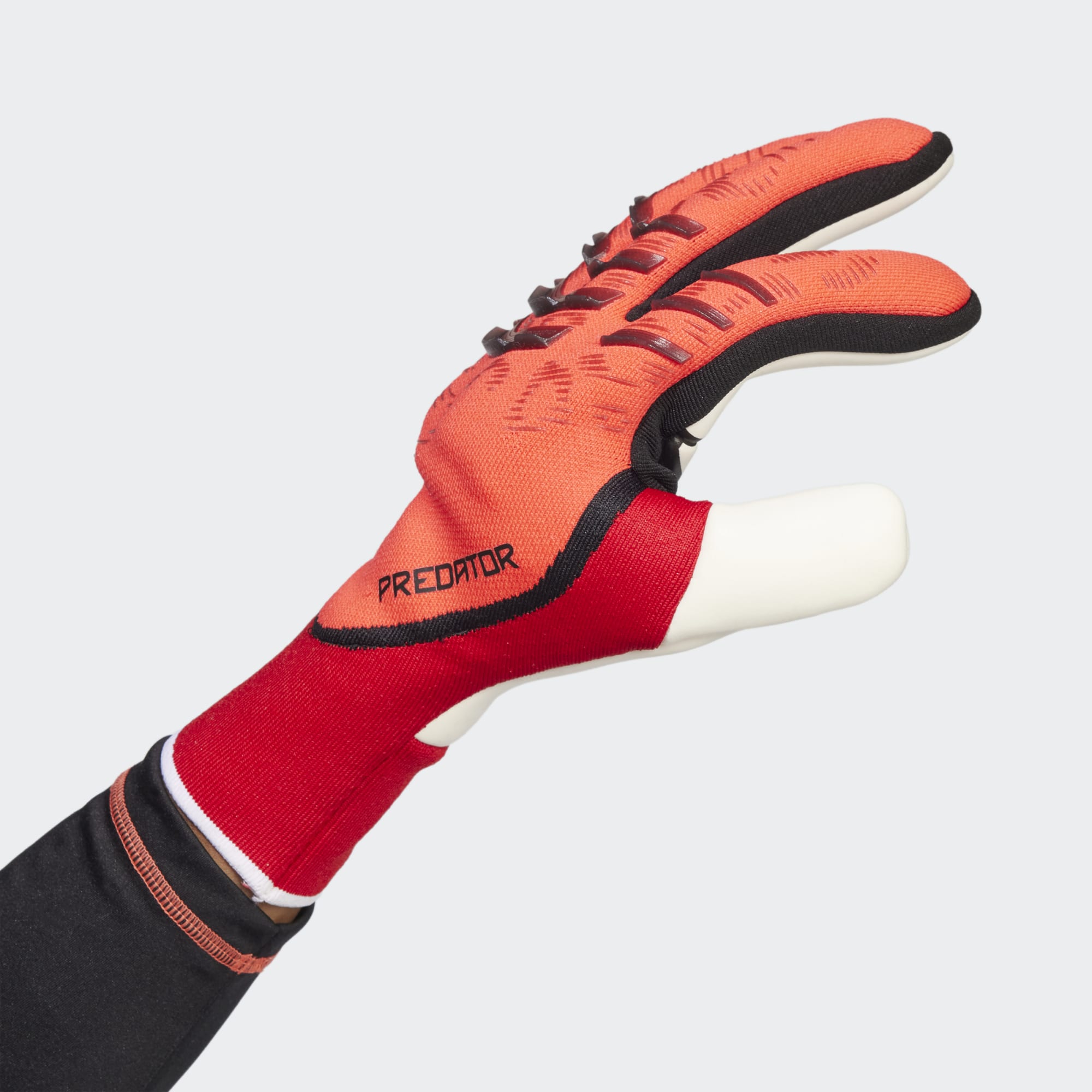 adidas Predator Pro Fingersave Goalkeeper Gloves Red/Black