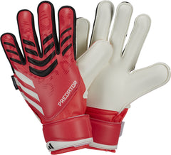 Guantes de portero adidas Predator Match Fingersave en rojo y negro