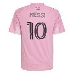 Camiseta local adidas Messi del Inter Miami CF para niño 25/26 en color rosa