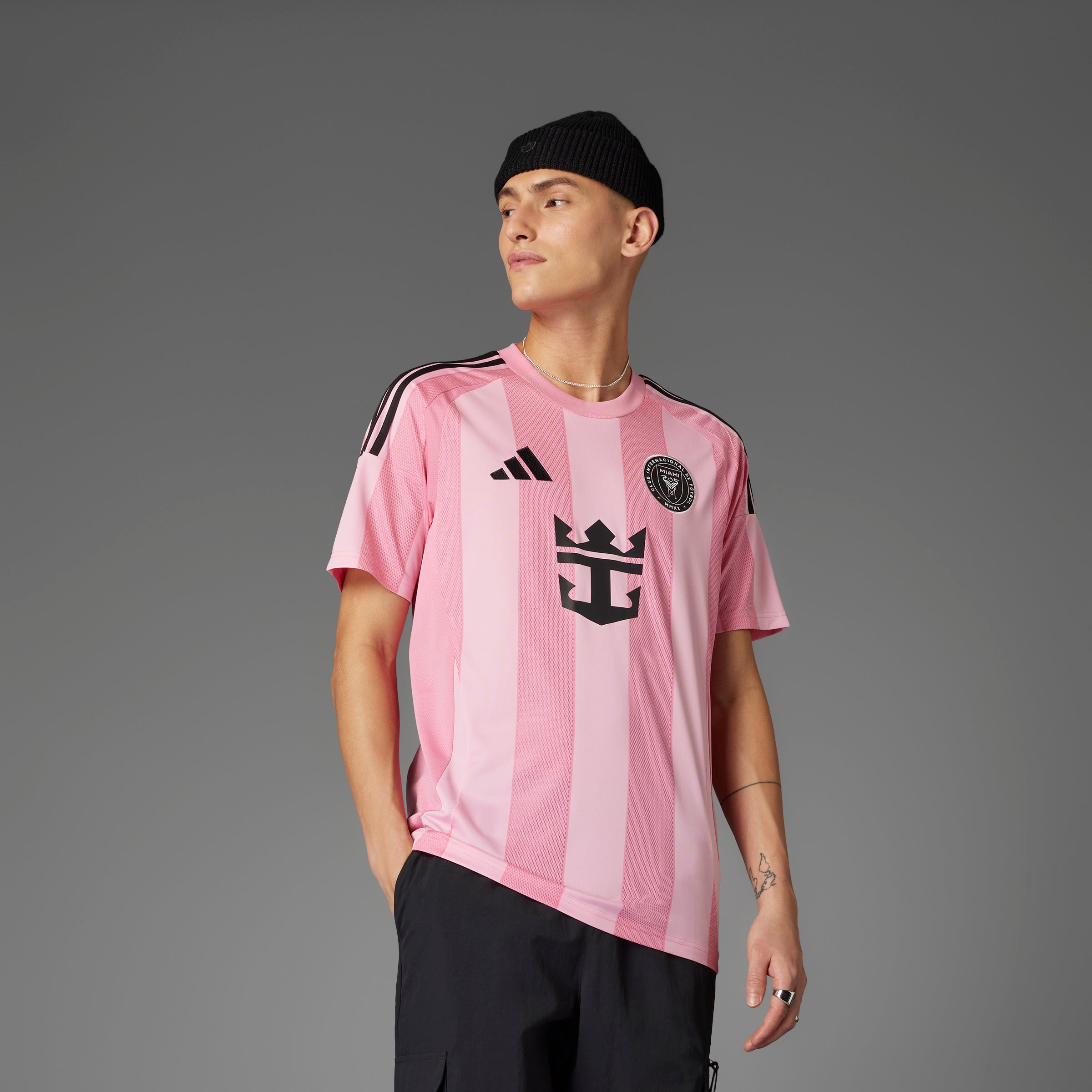 Camiseta local adidas Messi Inter Miami CF 25/26 para hombre, color rosa