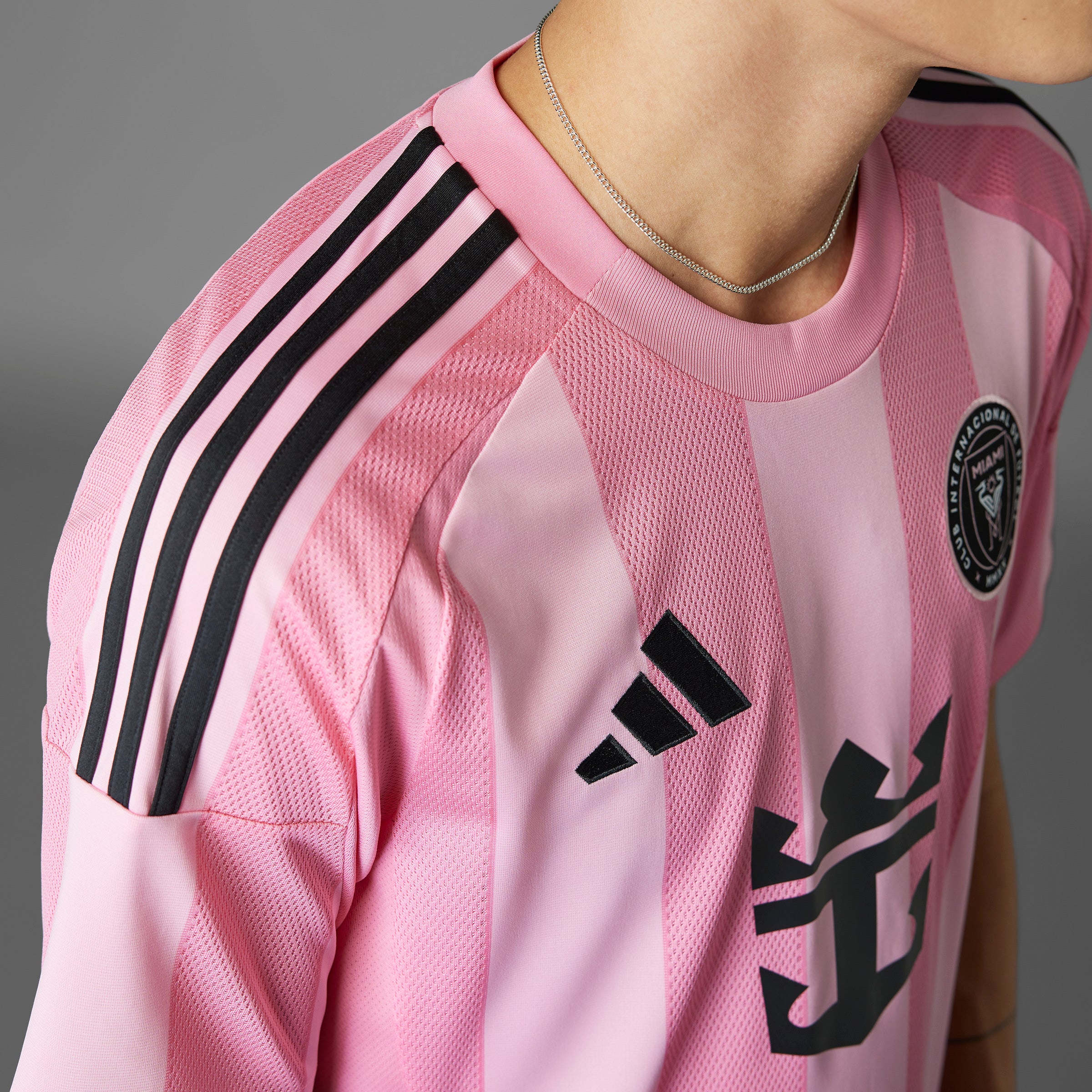 Camiseta local adidas Messi Inter Miami CF 25/26 para hombre, color rosa