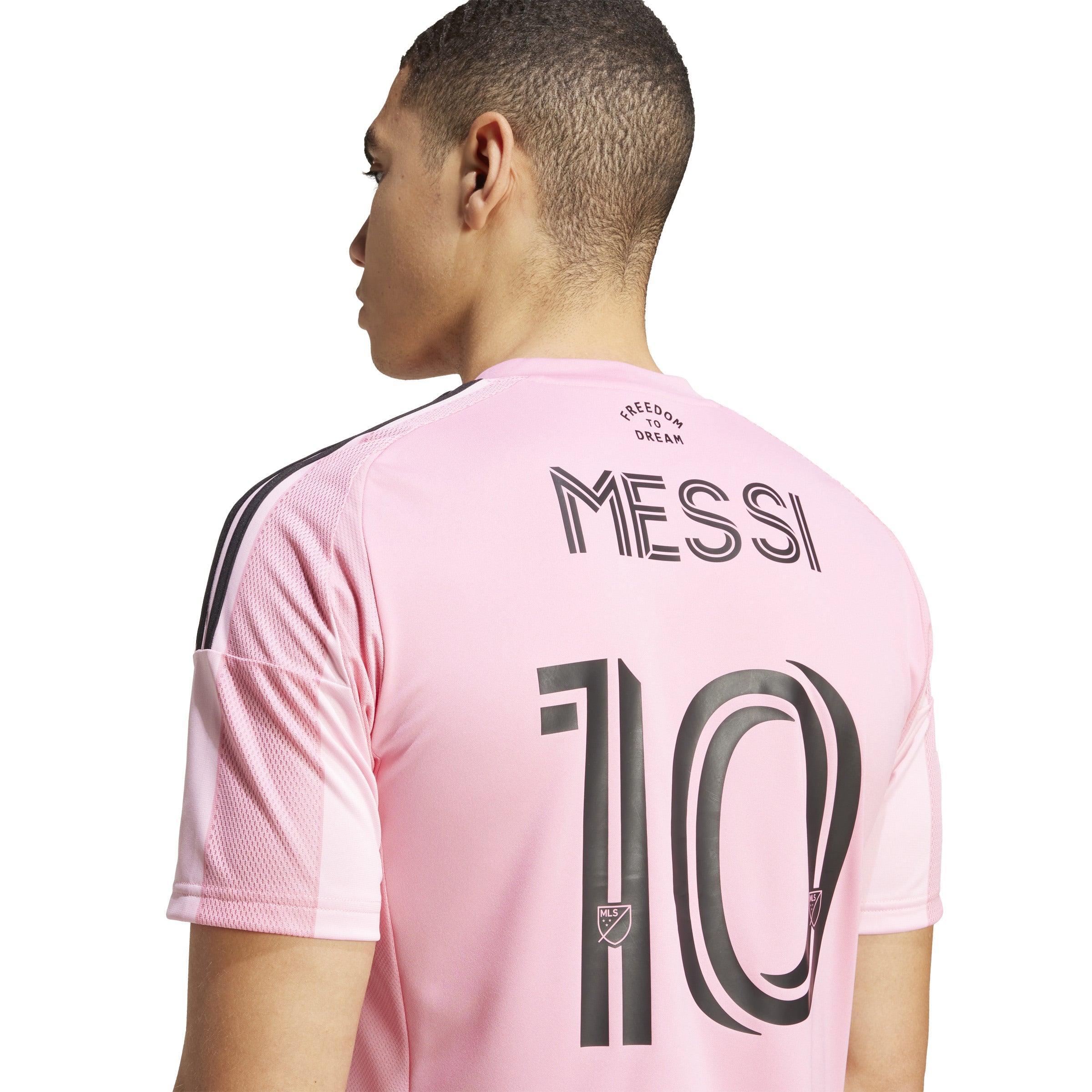 Camiseta local adidas Messi Inter Miami CF 25/26 para hombre, color rosa