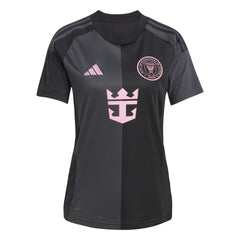 Camiseta visitante adidas Messi Inter Miami CF 24/25 para mujer, color negro