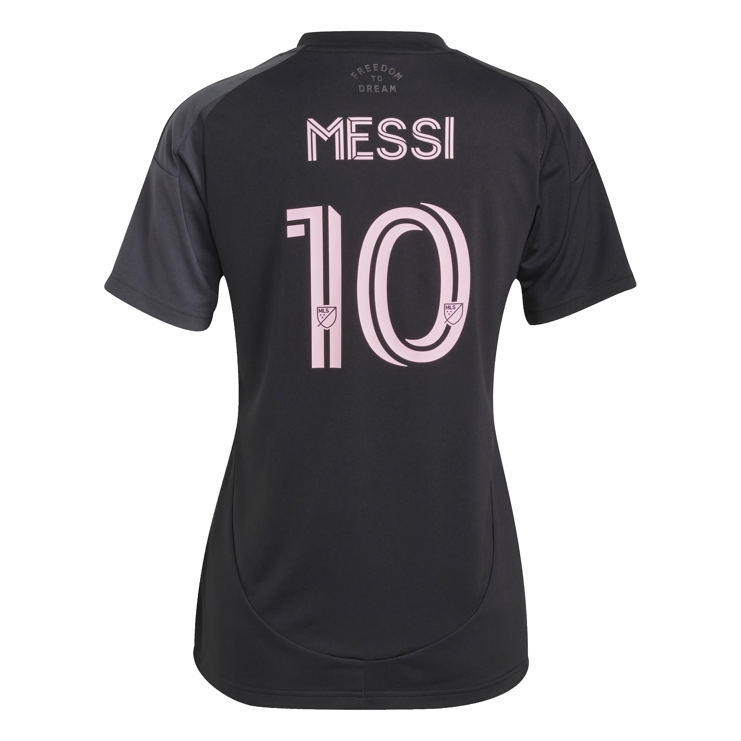 Camiseta visitante adidas Messi Inter Miami CF 24/25 para mujer, color negro