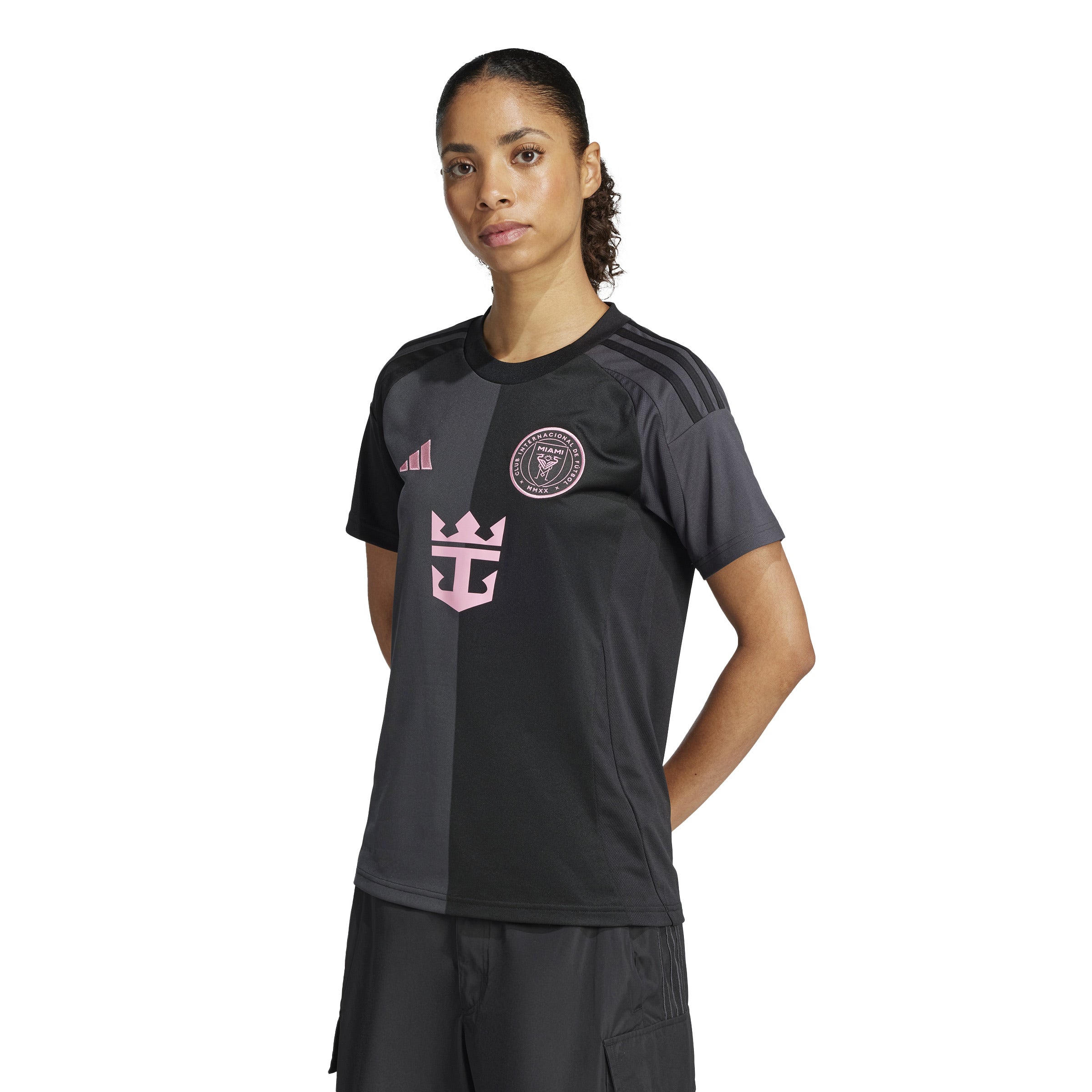 Camiseta de visitante adidas Inter Miami CF para mujer 25/26, color negro