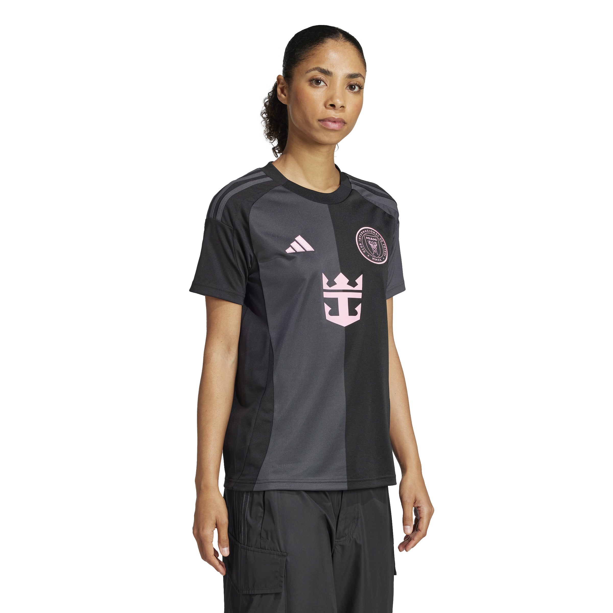 Camiseta de visitante adidas Inter Miami CF para mujer 25/26, color negro