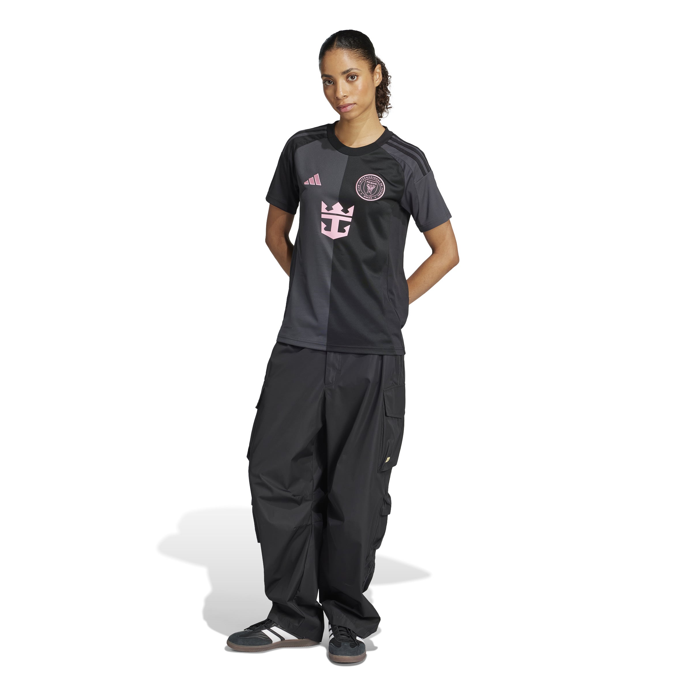 Camiseta de visitante adidas Inter Miami CF para mujer 25/26, color negro