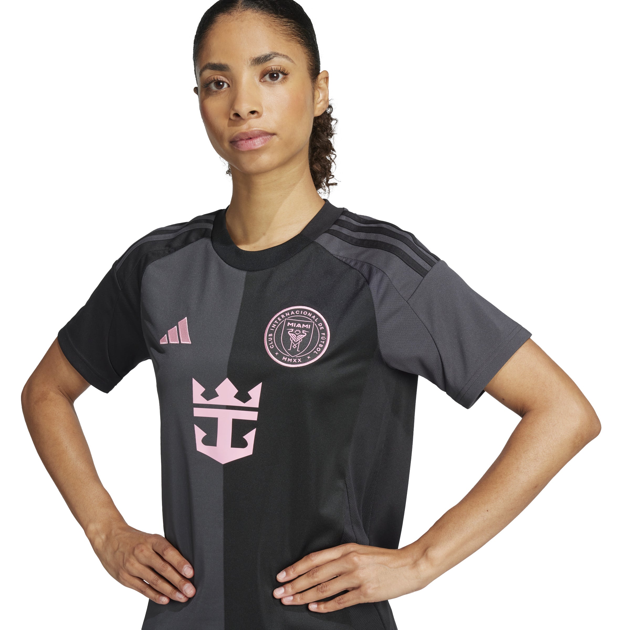 Camiseta de visitante adidas Inter Miami CF para mujer 25/26, color negro