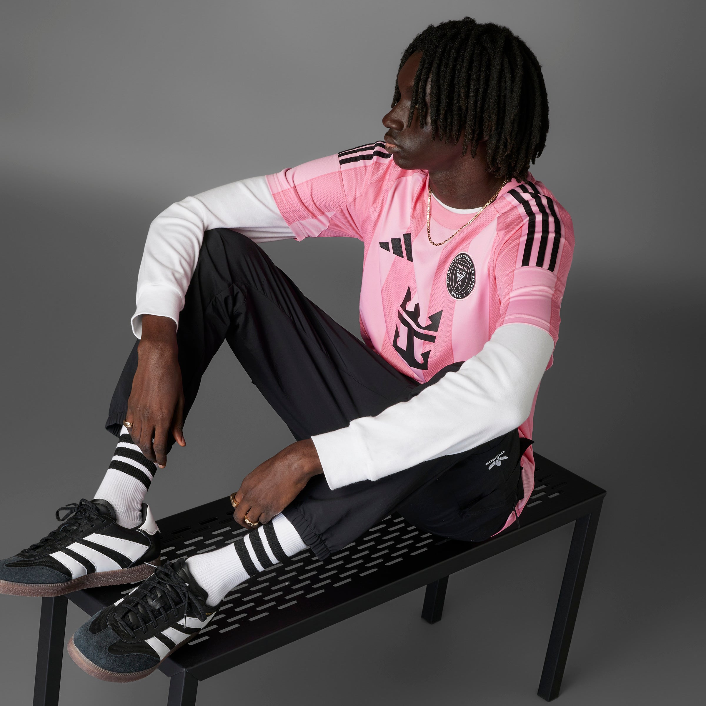 Camiseta local adidas Inter Miami CF para hombre 25/26 rosa