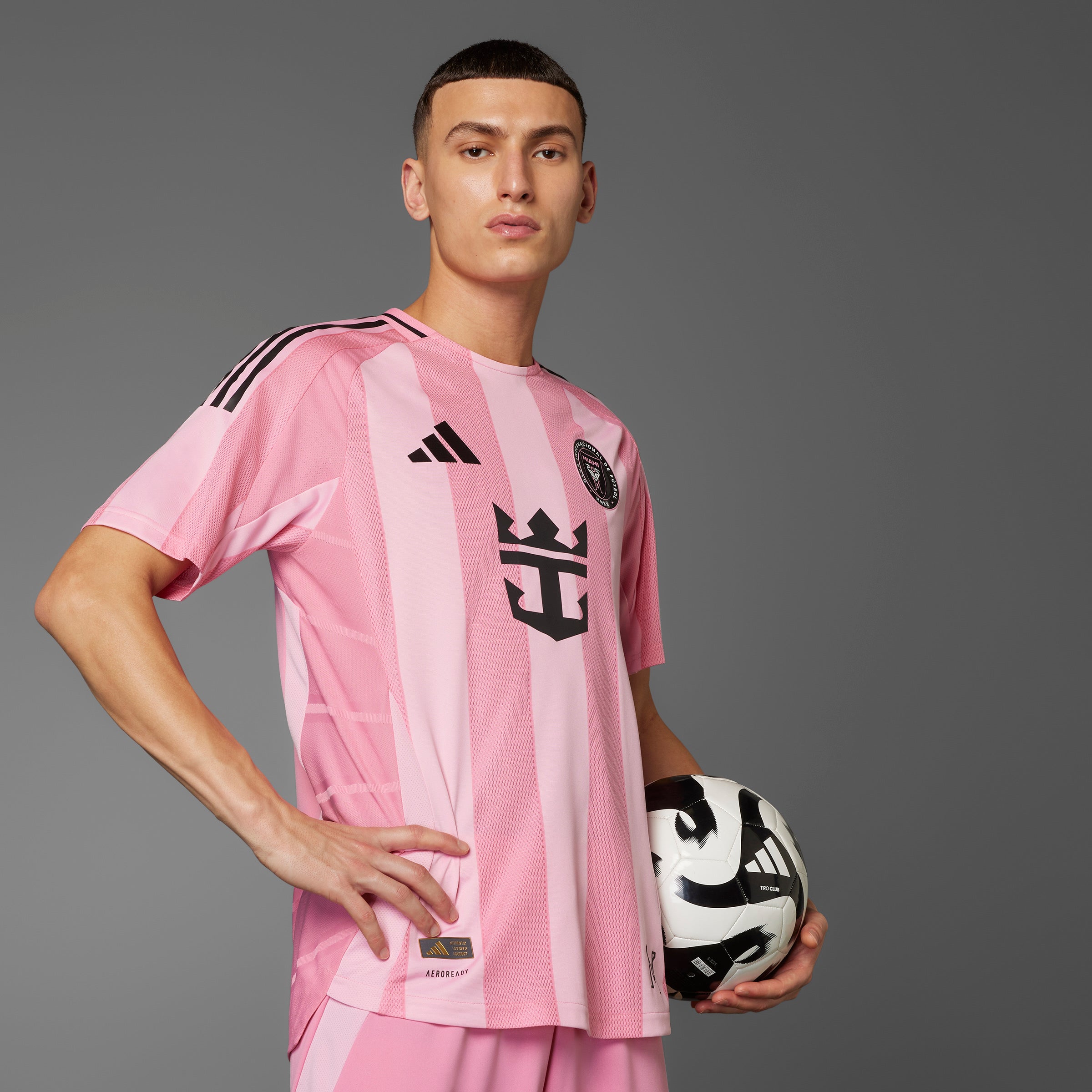 Camiseta adidas de local auténtica del Inter Miami FC para hombre 25/26 en rosa