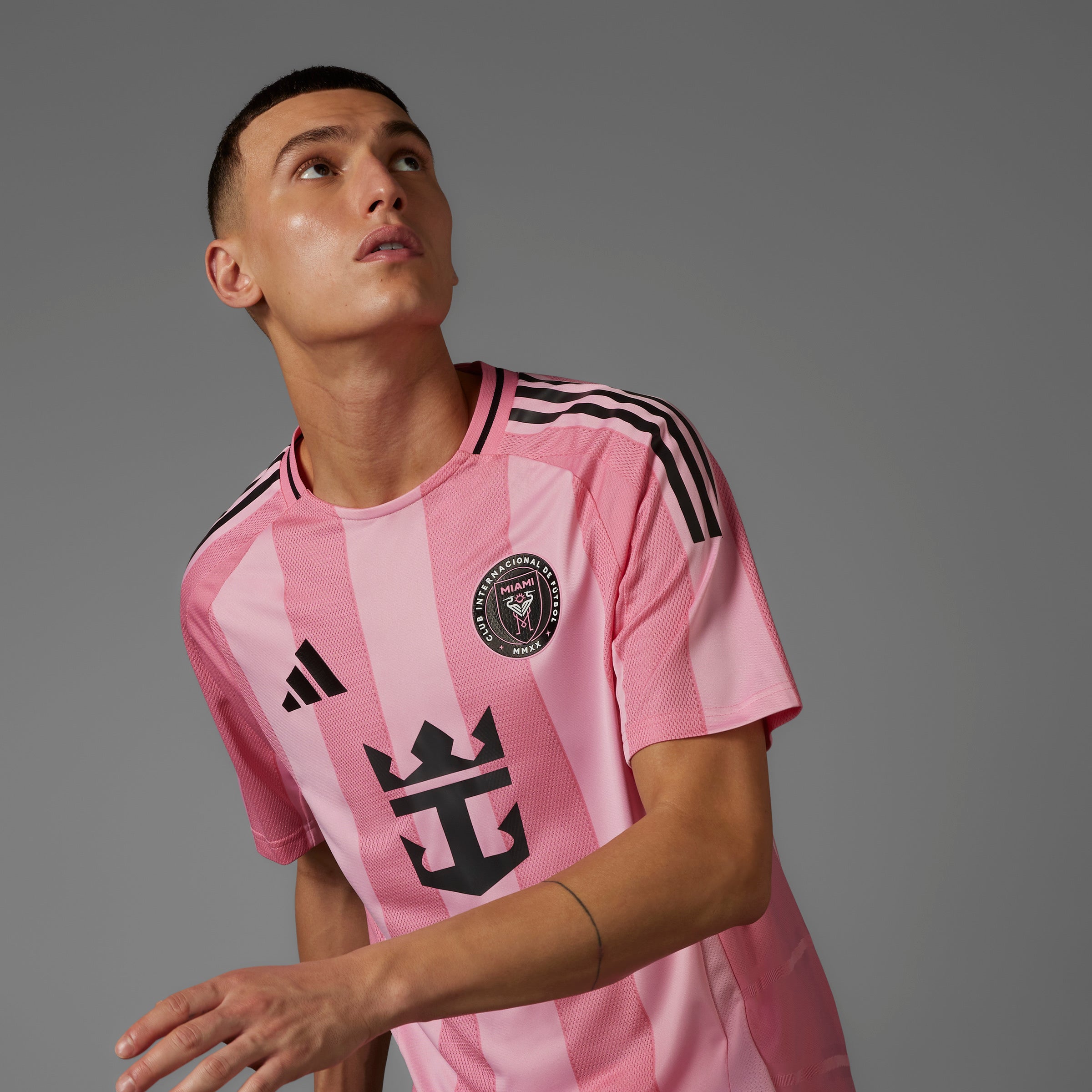 Camiseta adidas de local auténtica del Inter Miami FC para hombre 25/26 en rosa