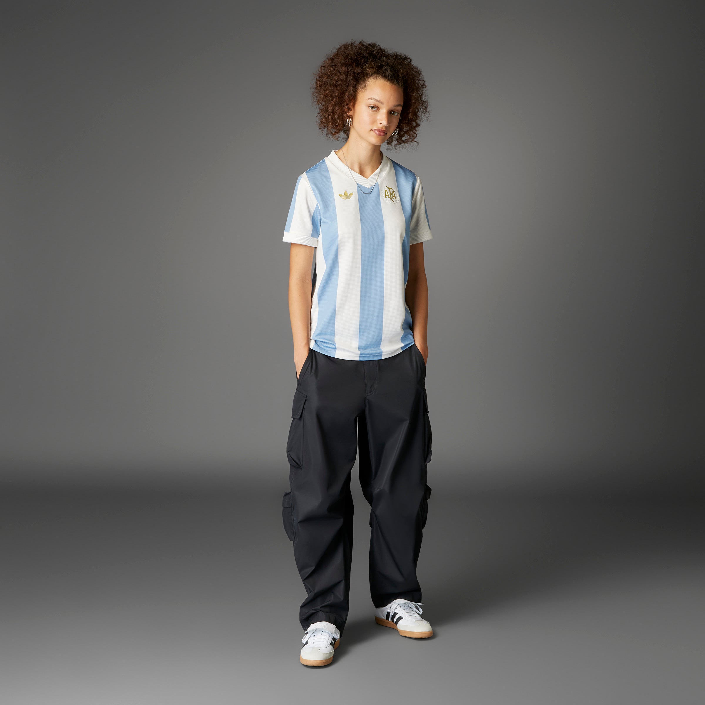 Camiseta aniversario Argentina adidas 24/25 para mujer celeste/blanco