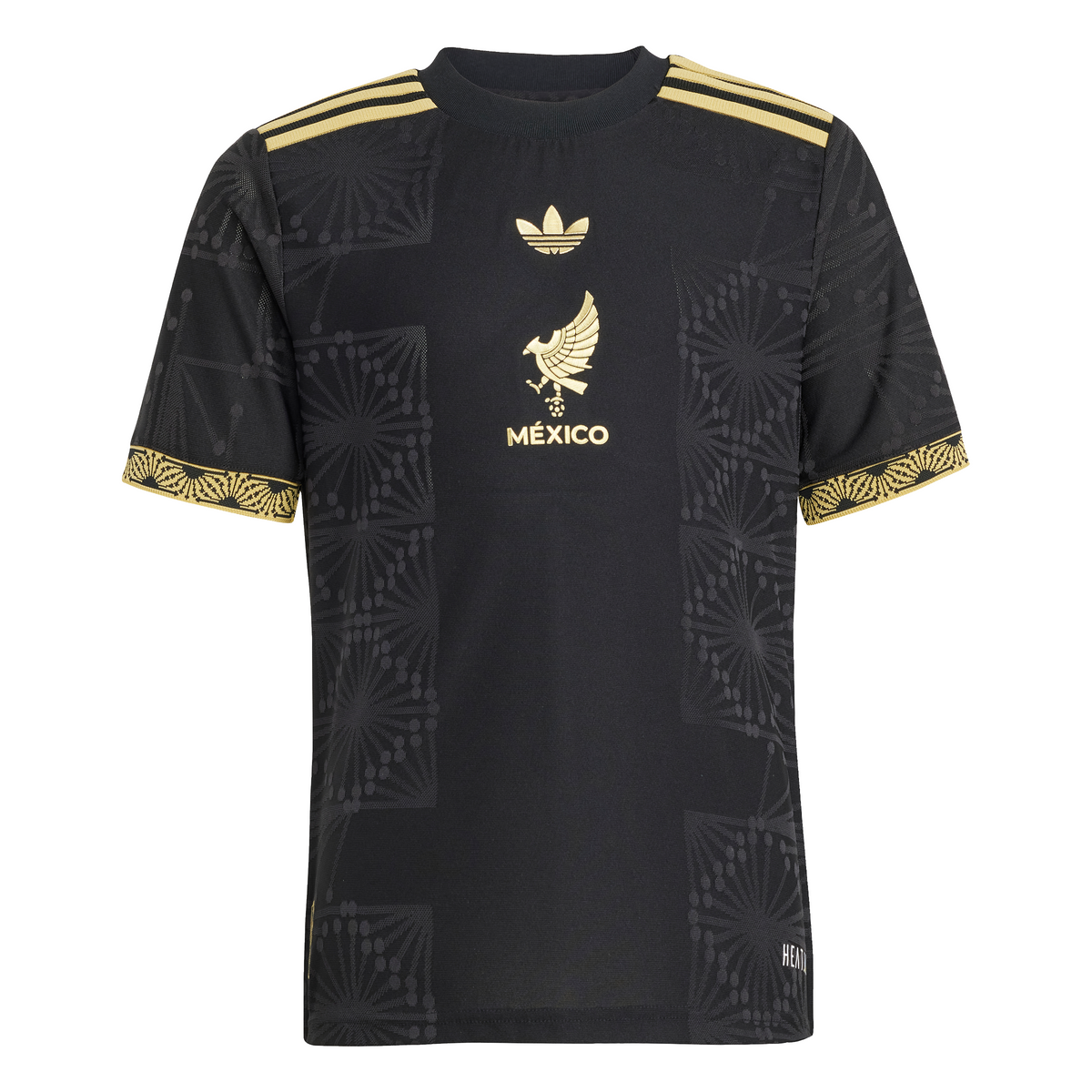 Camiseta juvenil adidas México Oro 25 Negro