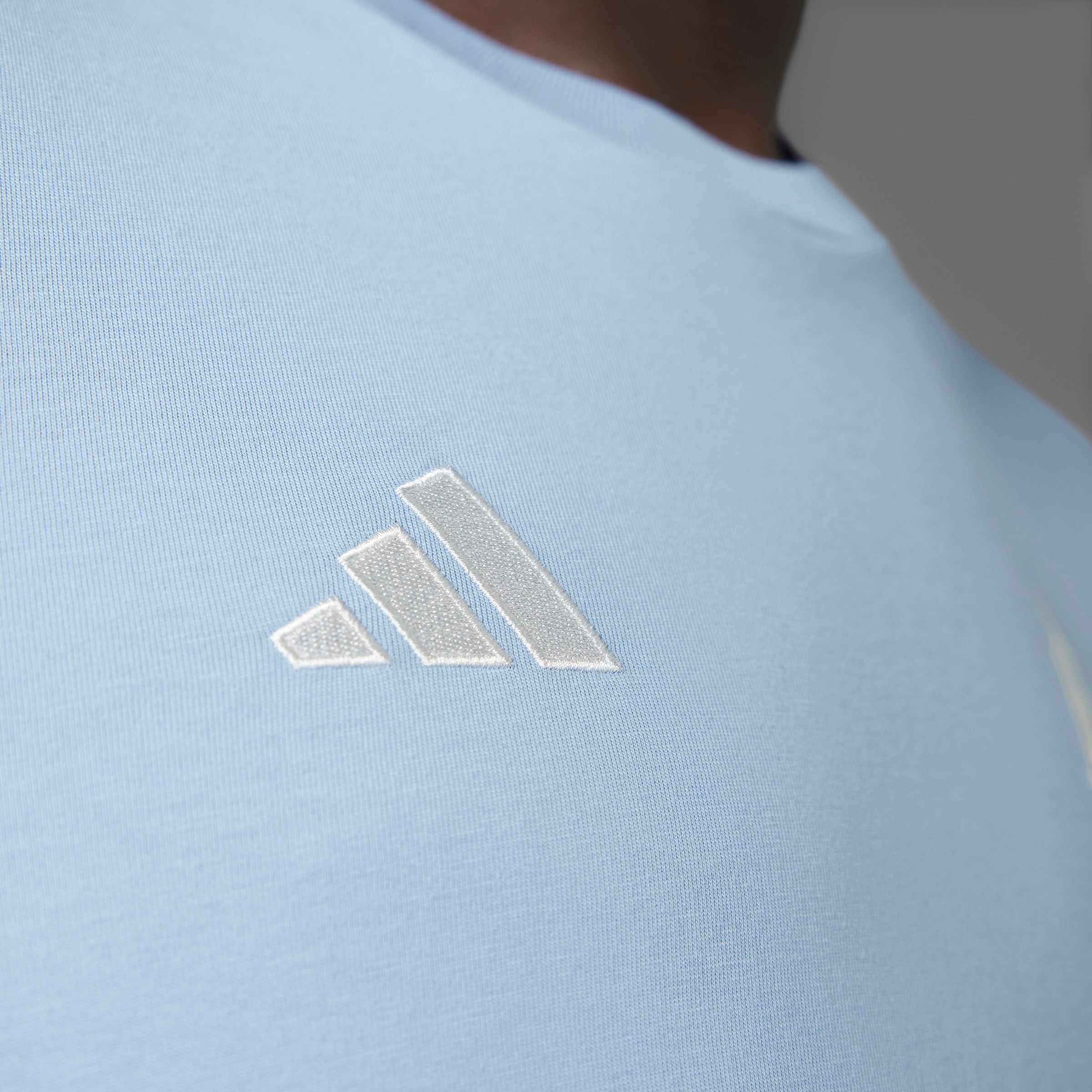 adidas Argentina Anniversary DNA T-Shirt Sky/White