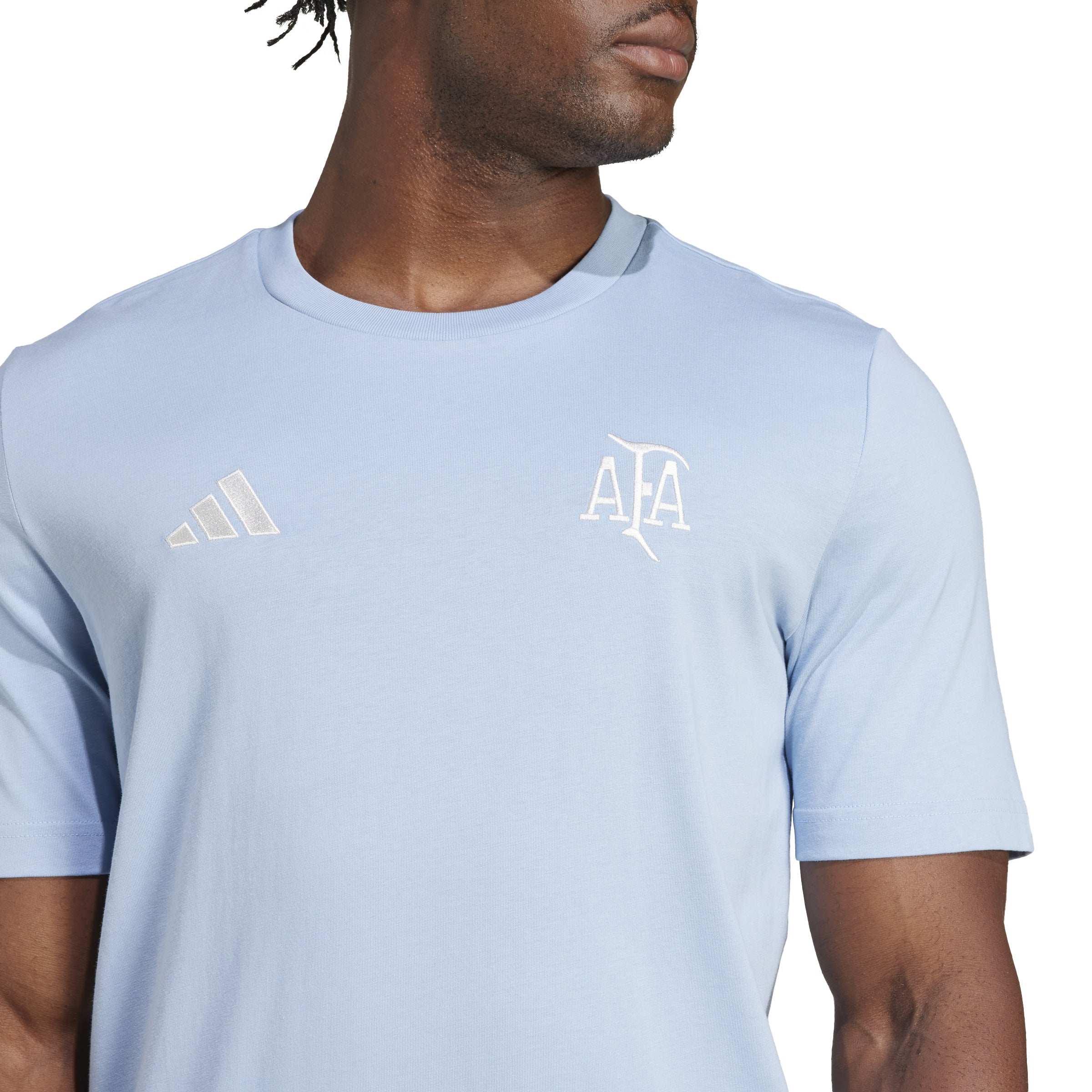 adidas Argentina Anniversary DNA T-Shirt Sky/White