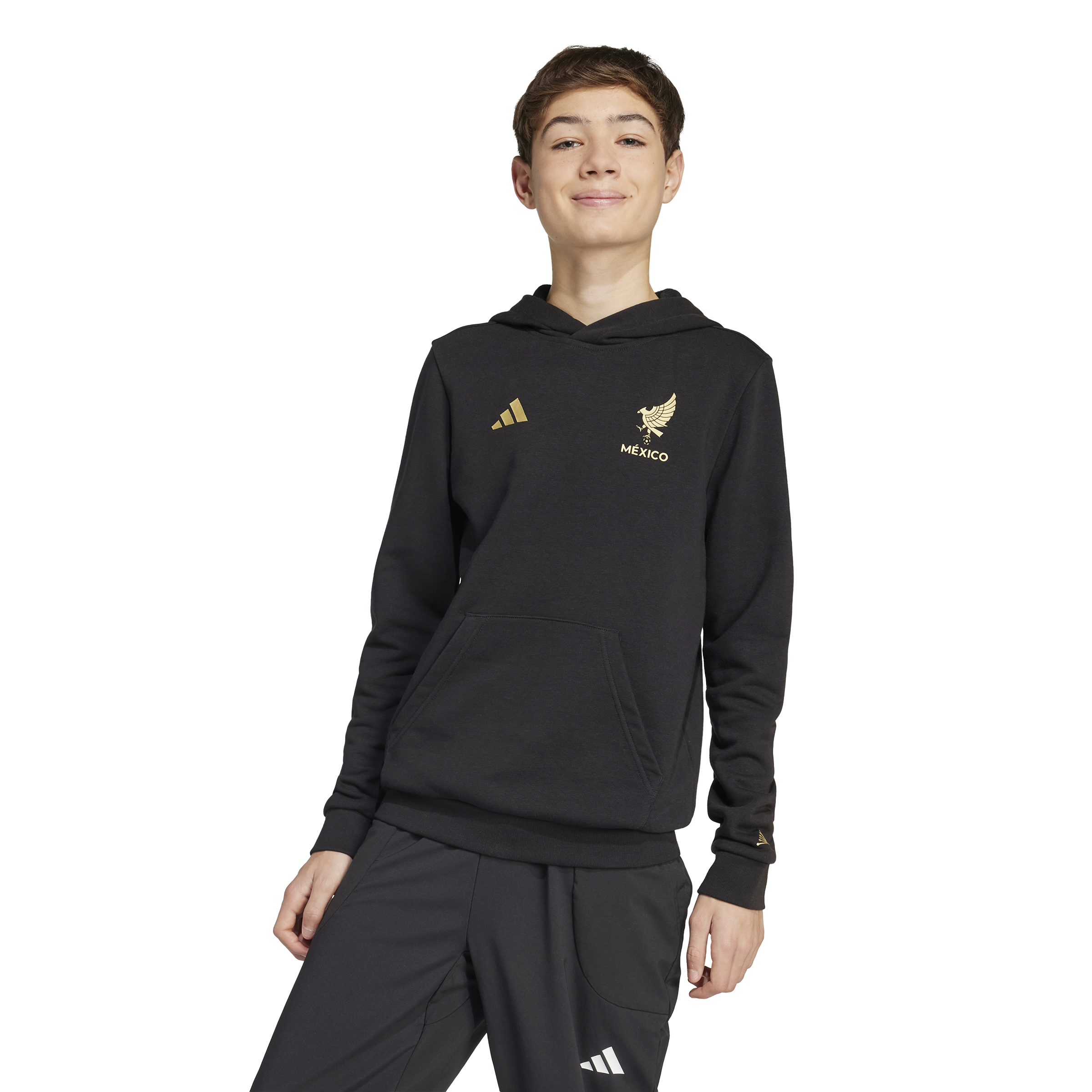 adidas Mexico Gold DNA Hoodie Kids Black/Gold – Best Buy Soccer