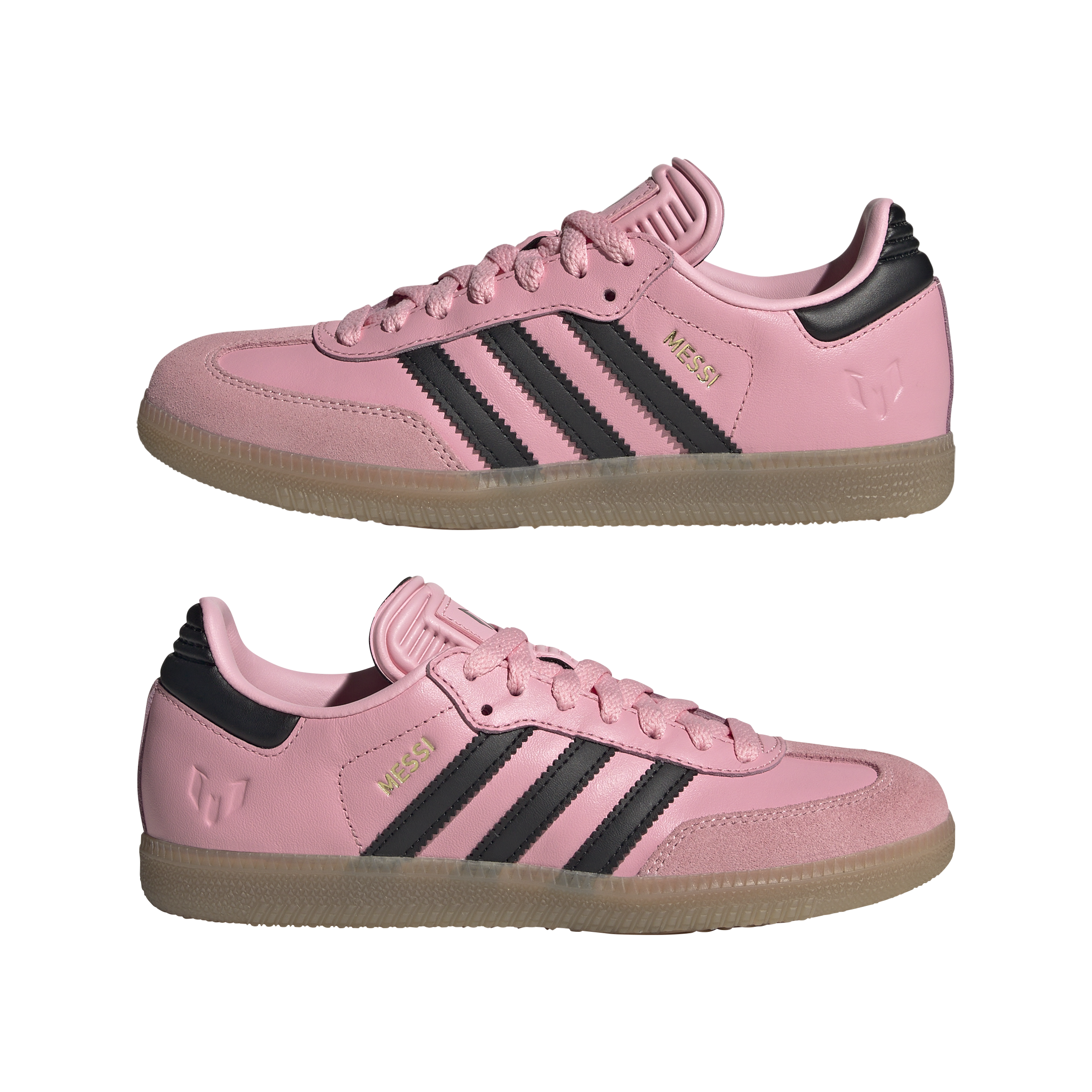 adidas Samba Messi Boots Junior Indoor Pink/Black