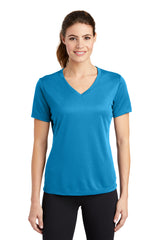 Sport-Tek ®  Women's PosiCharge ®  RacerMesh ®  V-Neck Tee. LST340