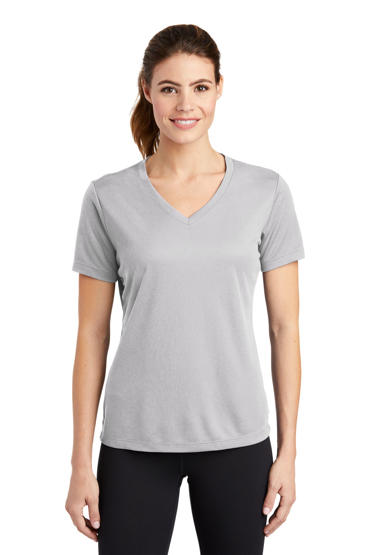 Sport-Tek ®  Women's PosiCharge ®  RacerMesh ®  V-Neck Tee. LST340