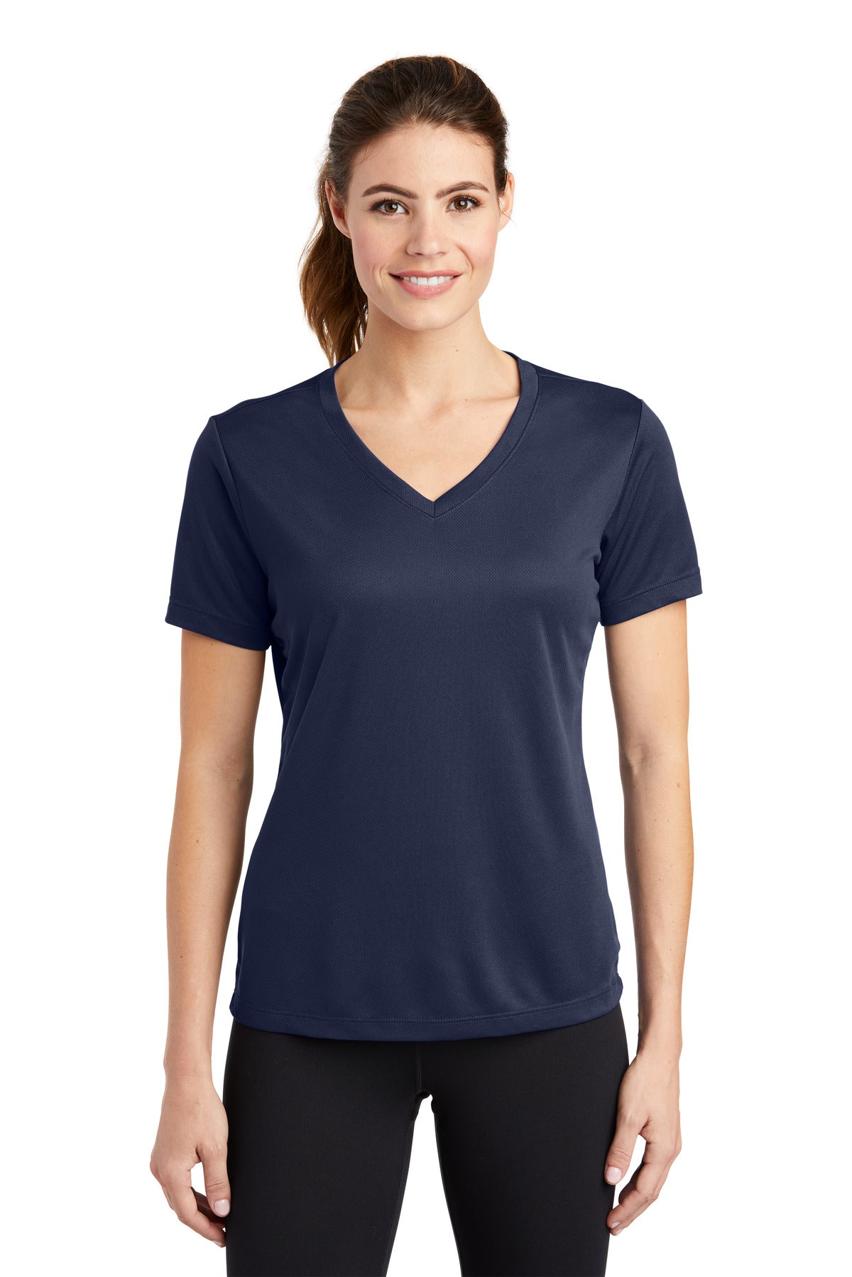 Sport-Tek ®  Women's PosiCharge ®  RacerMesh ®  V-Neck Tee. LST340