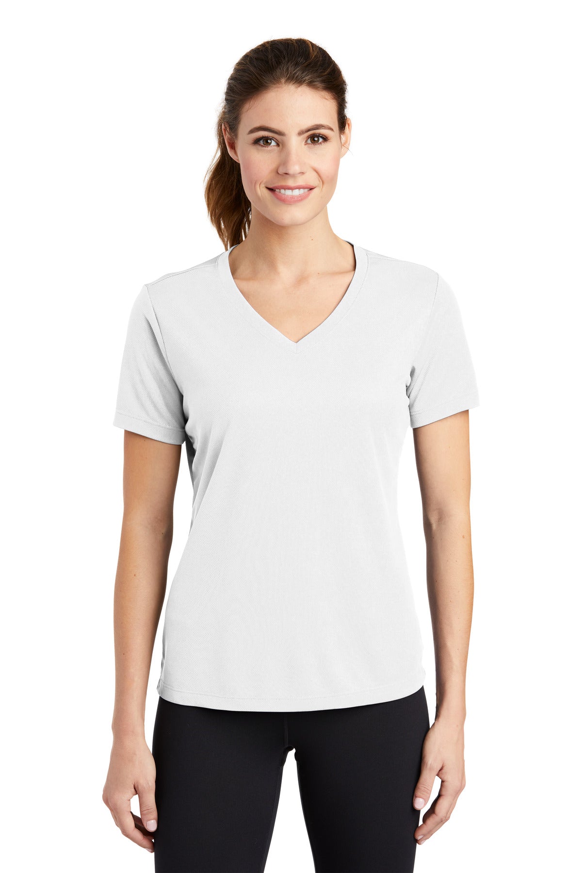 Sport-Tek ®  Women's PosiCharge ®  RacerMesh ®  V-Neck Tee. LST340