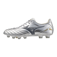 Mizuno Morelia Neo IV Pro FG Terreno firme Plata/Oro