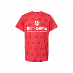 NGSA Star Print Tee Youth Red