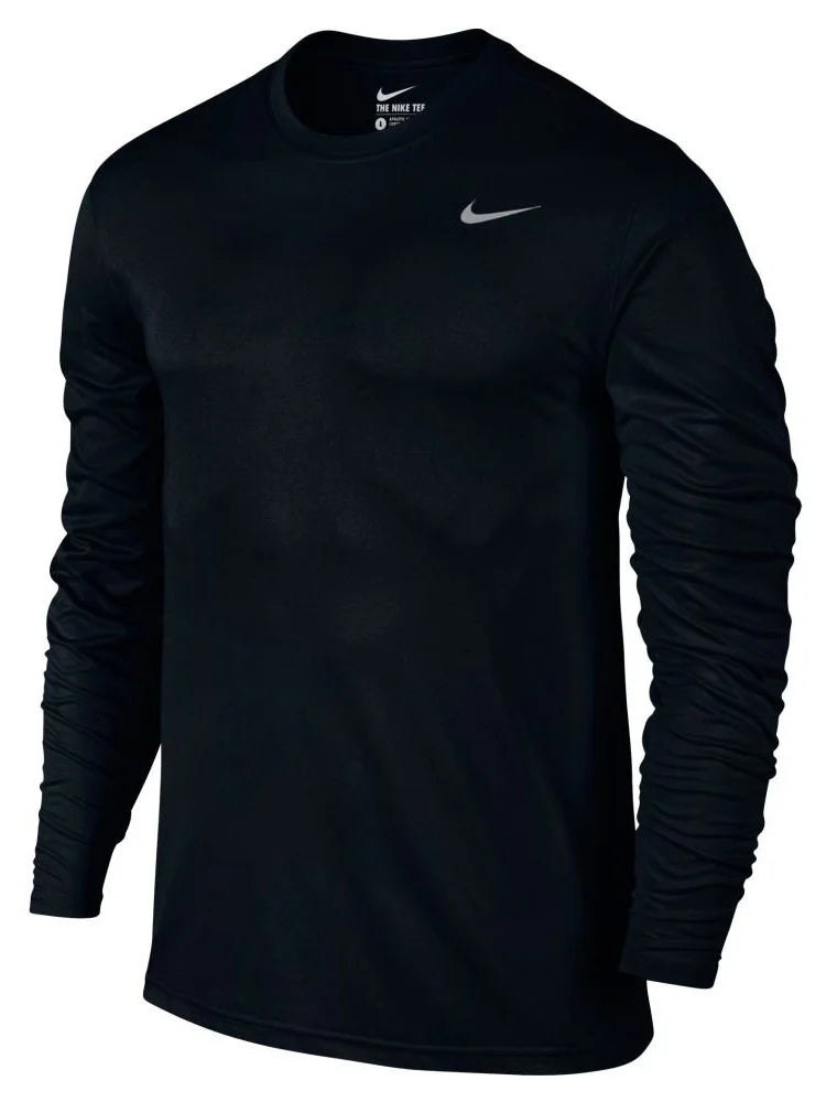 Nike M Dry Tee LS Black/Silver