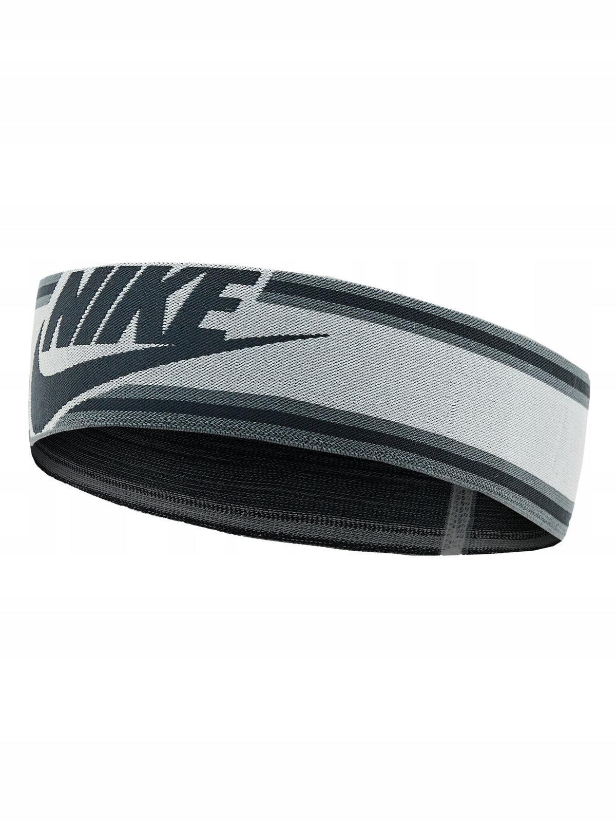 Cinta para la cabeza elástica Nike M gris/negro