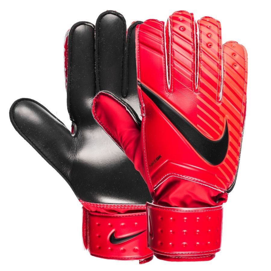 Guantes de portero Nike Match de color rojo y carmesí.