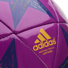 adidas Champions League Finale 16 Capitano Soccer Ball Shock Purple/Purple/Solar Gold