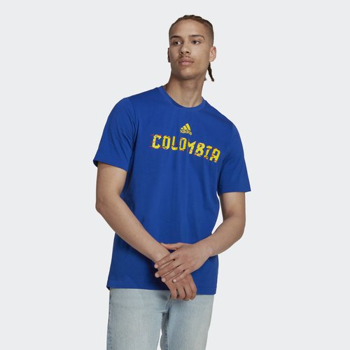 Camiseta adidas Colombia Copa Mundial 2022 Azul