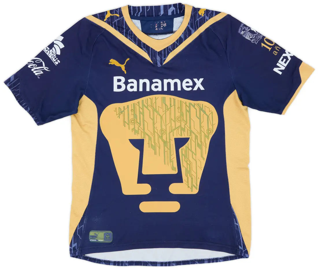 Camiseta de visitante de los Pumas de PUMA 2009/2010 azul marino/oro