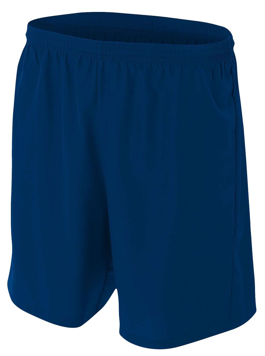 Pantalón corto de fútbol tamaño A4 color azul marino