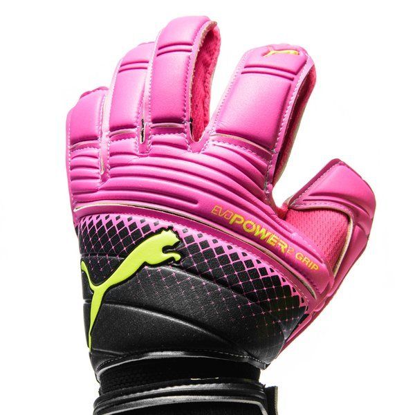 PUMA Evopower Grip 2.3 RC Goalkeeper Gloves Pink Glow/Safety Yellow